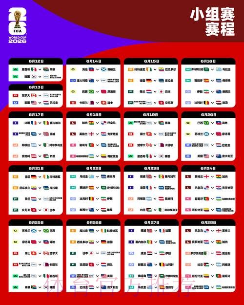 2026世界杯比赛时间中国时间比赛时间表查询入口 2026世界杯比赛时间中国时间比赛时间表查询入口